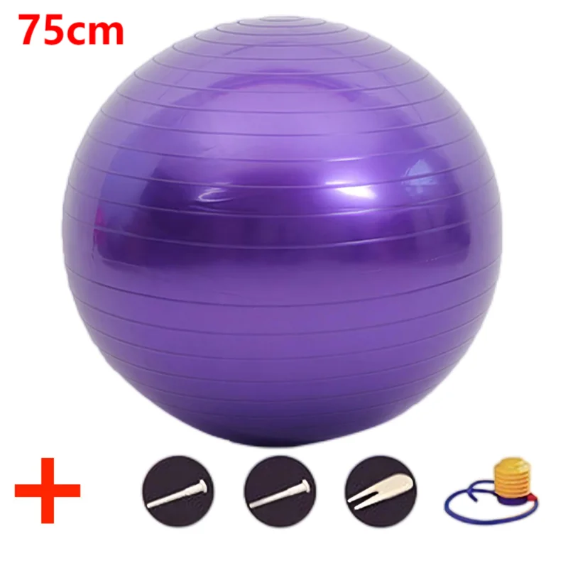 45-95CM Anti-Burst Yoga Ball Thickened Exercise Ball for Pilates Balance Stability Workout Pregnancy Birthing Physical Therapy