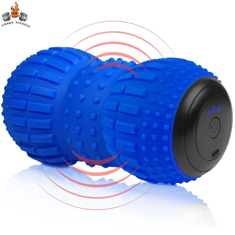 Yoga Fascia Ball Electric Peanut Ball USB Rechargeable Massage Ball Leg Muscle Relaxer Shoulder Neck Waist Massage Muscle Relax