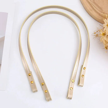 Handmade DIY Bag Straps Premium PU Leather Handles with Customizable Length Detachable Shoulder Strap Kits for Handbag Making