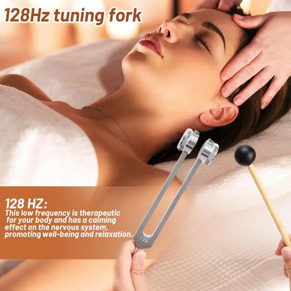 128 Hz Tuning Fork For Healing, Alloy Healing Chakra 528 Hz Sensory Tuning Fork Sound Therapy Yoga And Meditation Accessories