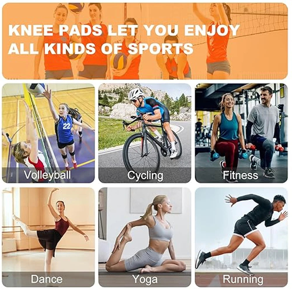 Soft Breathable Volleyball Knee Pads for Dancers Men Women Kids Protective Knees for Football Dance Yoga Tennis Running Cycling