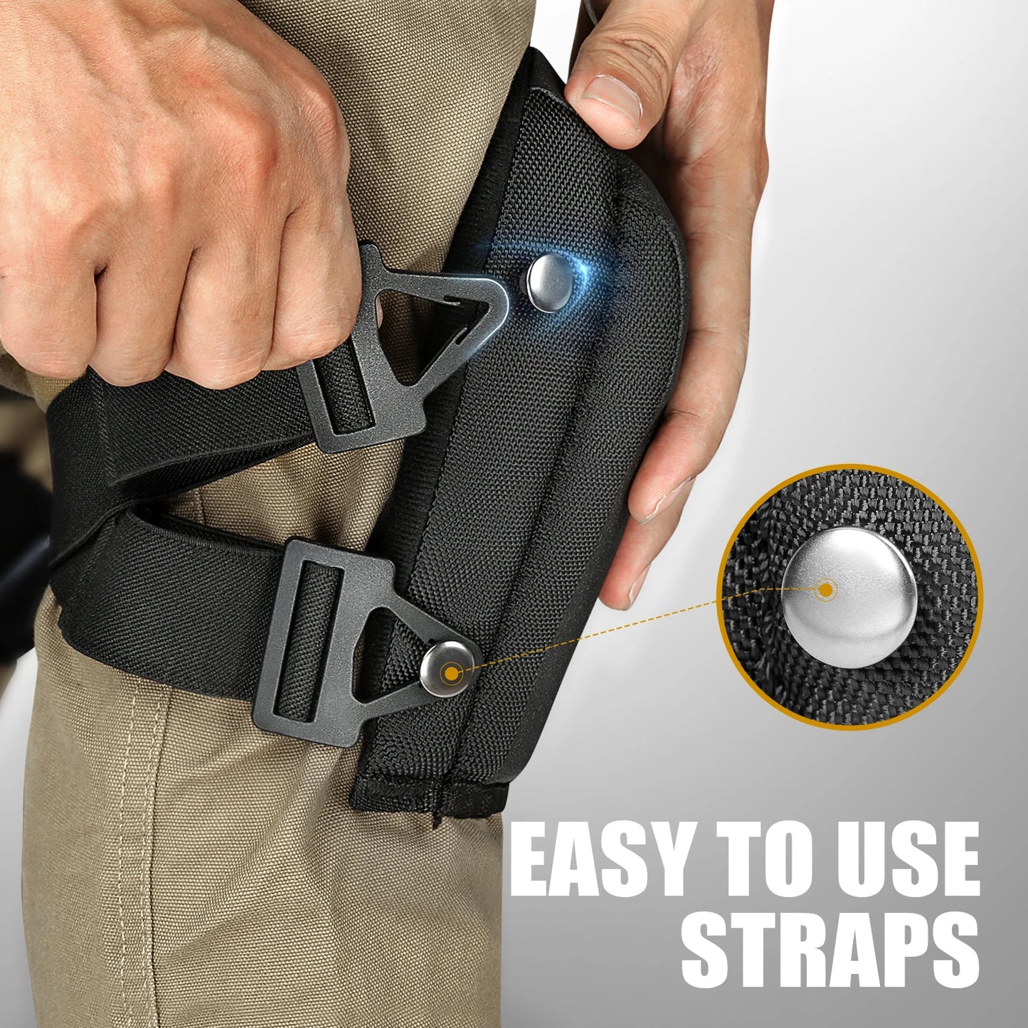 Knee Pads for Work - Heavy Duty Foam Padding Knee Pads with Strong Double Straps – Comfortable Knee Protection