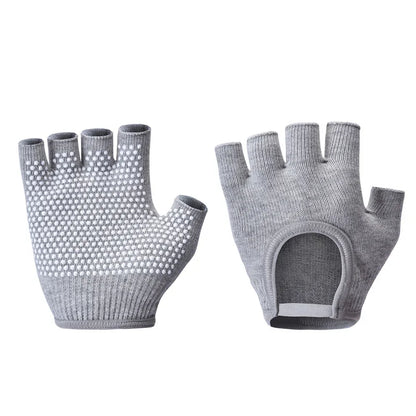 Breathable Cycling Gloves Women Fitness Gloves Gym Weightlifting Yoga Bodybuilding Training Non-slip Sports Half Finger Gloves
