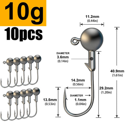 1g 2g 3g 4g 5g 10g 20g 22g 25g 28g crank Jig head hook fishing hook head Jig lure hard bait soft worm jig hook for fishing