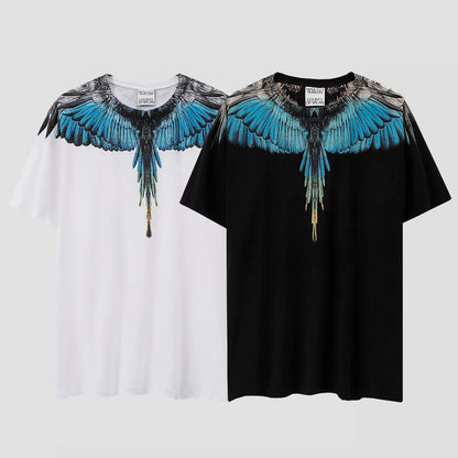 Men Women MB Brand Wings Print Marcelo Burlon Top Quality Short Sleeve T-Shirts Quick-Drying T-Shirt Sports Casual Y2K Street