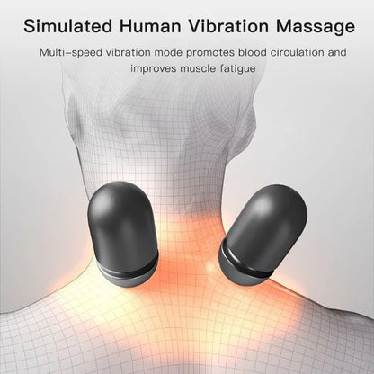 Electric Massager Cervical Pillow Hot Compress Vibration Massage Neck Traction Relax Sleeping Memory Foam Pillow Spine Support