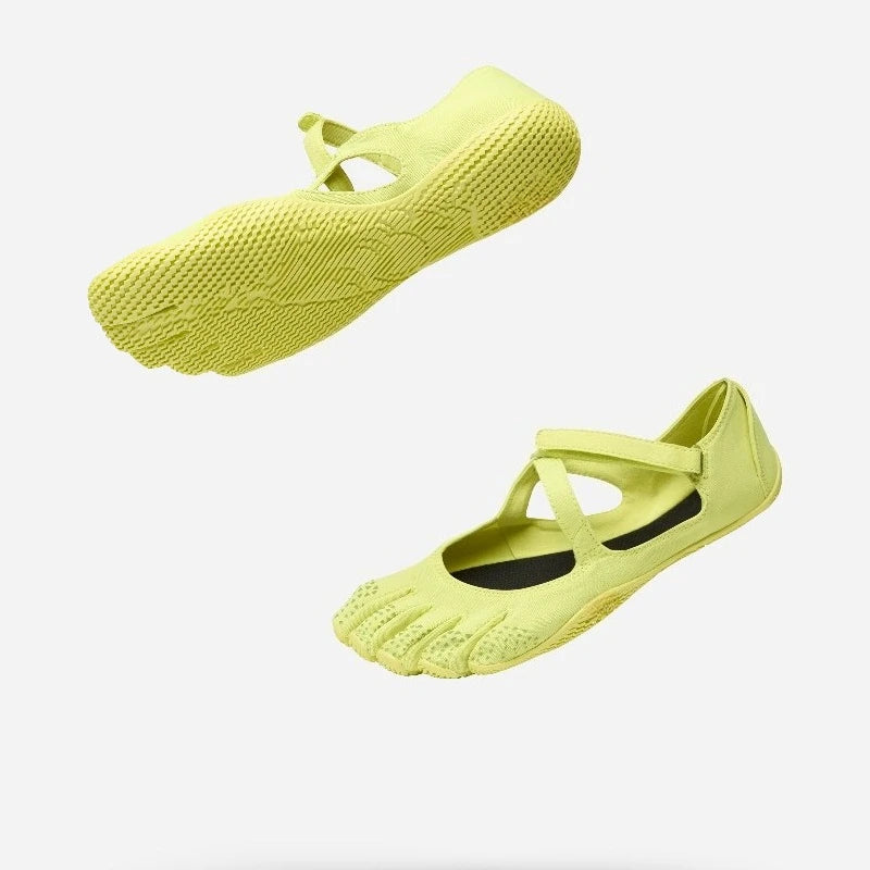 Pure Original Fivefinger Fitness Shoes for Pilates, Yoga, Dance and Gym, Training Shoes with PVC Soles/Cushioning Pads
