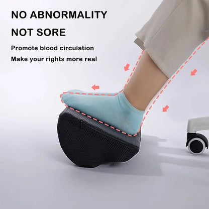 Foot Rest for Under Desk At Work, Office Desk Accessories with Memory Foam & Washable Removable Cover Foot Stool for Office, Car