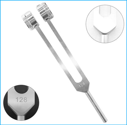 128 Hz Tuning Fork Set Weighted Bio-Acoustic Tuning Fork For Healing Chakra,Sound Therapy,Reliever Stress..