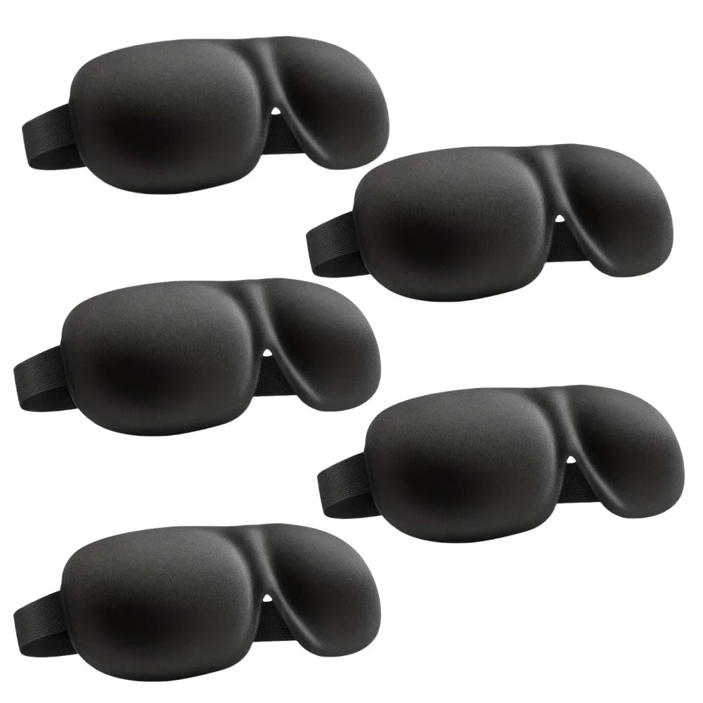 3D Contoured Sleep Mask 100% Light Blocking Eye Mask Ultra-Soft Skin-Friendly Material Breathable Eye Cover For Rest Travel Yoga