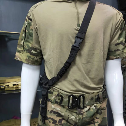 Tactical Single Point Gun Sling Shoulder Strap Rifle Shot Gun Belt with Metal Buckle Hunting Tactical Gear Accessories