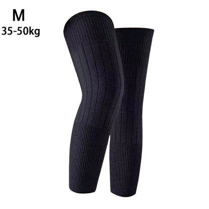 New Elastic Winter Knee Pads Plus Velvet Warm Knee Sleeve Thickened Universal Leg Sleeves Windproof Coldproof Knee Support