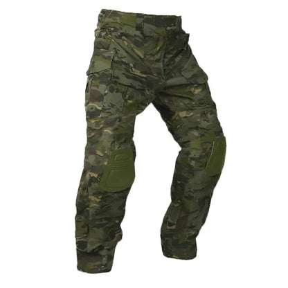 Men Combat Pants With Knee Pads Tactical Cargo Sport Long Trousers Camouflage Multicam Trekking Hunting Clothes