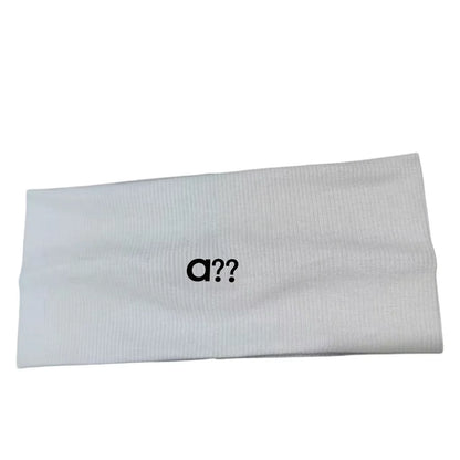 2026 Embroidery Knit Headband Men Women Sports Sweatband Yoga Turban Anti-Slip Elastic Hair Wrap Casual Streetwear Vest