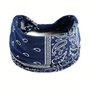 Boho Headbands for Women Knotted Wide Headwrap Turban Yoga Workout Head Bands Stretch Hiarbands Cotton Bandana Hair Accessories