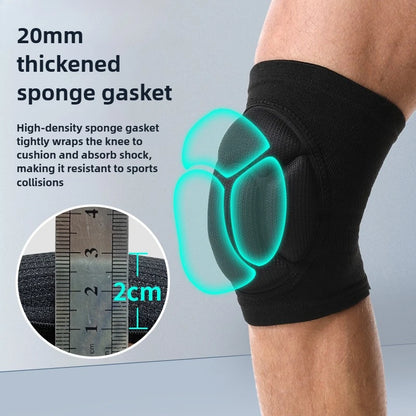 Pressurized Sponge Knee Pads Anti-Slip Thick Turtle Shell Sponge Men and Women Workout Fall-Proof EVA