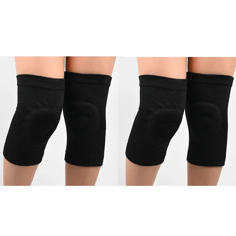 1/2pairs Silicone Knee Pads Non-slip Fitness Dance Sport knee Pads Basketball Pressurized Cycling Roller Skating Thin Knee Pads