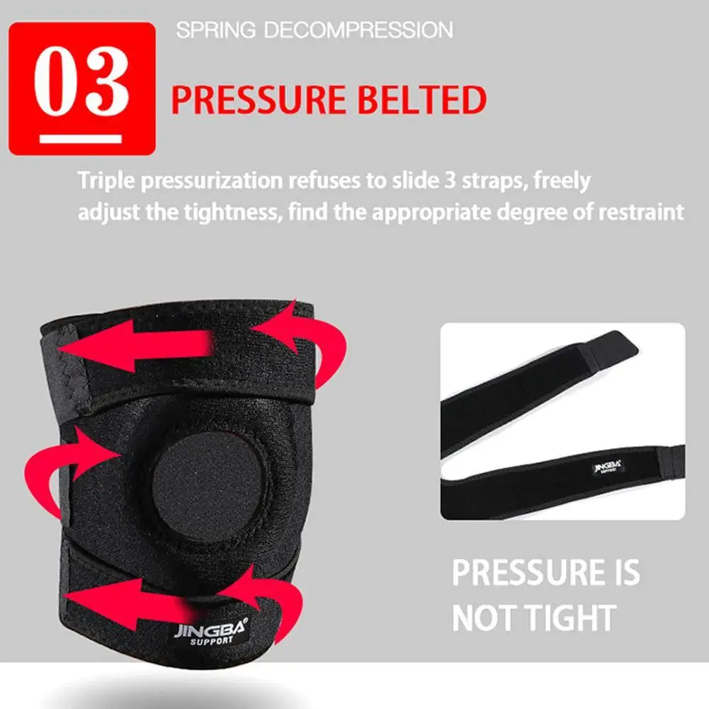 Knee Support Adjustable Compression Knee Pads Knee Support Brace Sports Workout Protective Gear Stabilizer Elastic Breathable