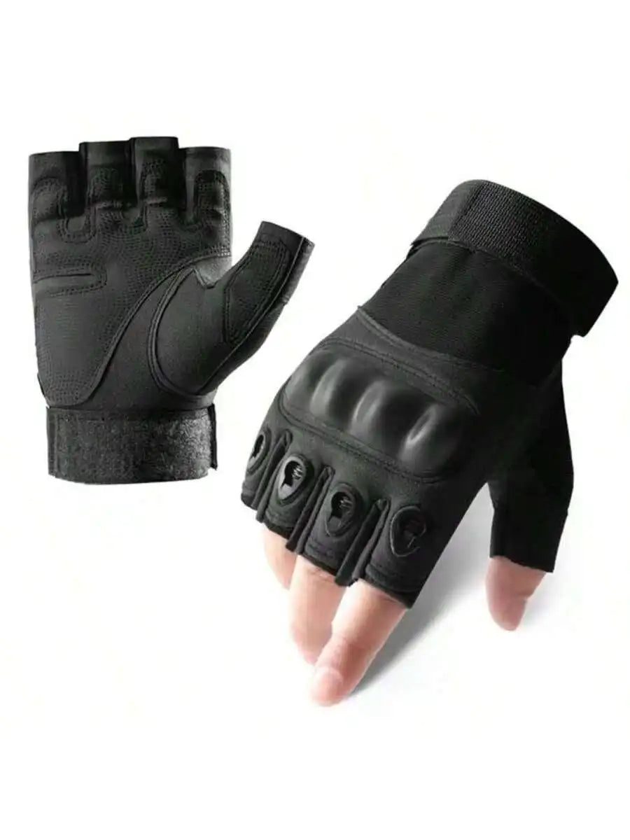 1Pari Half Finger Men Gloves Outdoor Military Tactical Gloves Sports Shooting Hunting Airsoft Motorcycle Cycling Gloves