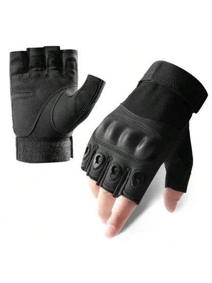 1Pari Half Finger Men Gloves Outdoor Military Tactical Gloves Sports Shooting Hunting Airsoft Motorcycle Cycling Gloves