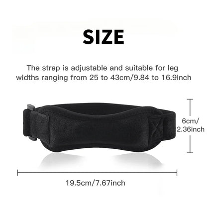1 Piece Knee Support Strape Brace Adjustable Shock Absorption Compression Knee Pad Sleeve for Basketball