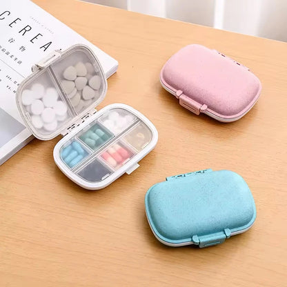 Portable Pill Case 8 Compartments Leak-Proof Travel Medicine Organizer  Container For Tablets Travel Pill Box for Pocket Purse