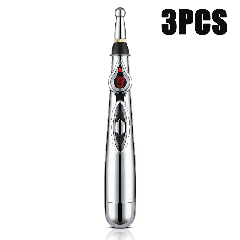 Electronic Acupuncture Pen Relief Pain Massage Point Meridian Energy Meridian Acupuncture Acup Plastic Material Without Battery