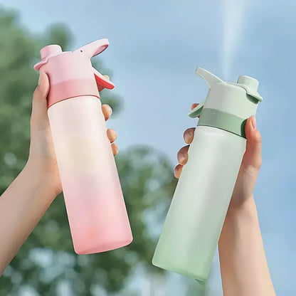 1-4PCS Gradient Spray Portable Sports Water Bottle Mist Spray Bottle for Outdoor Activities Gym Fitness Reusable Leak Proof