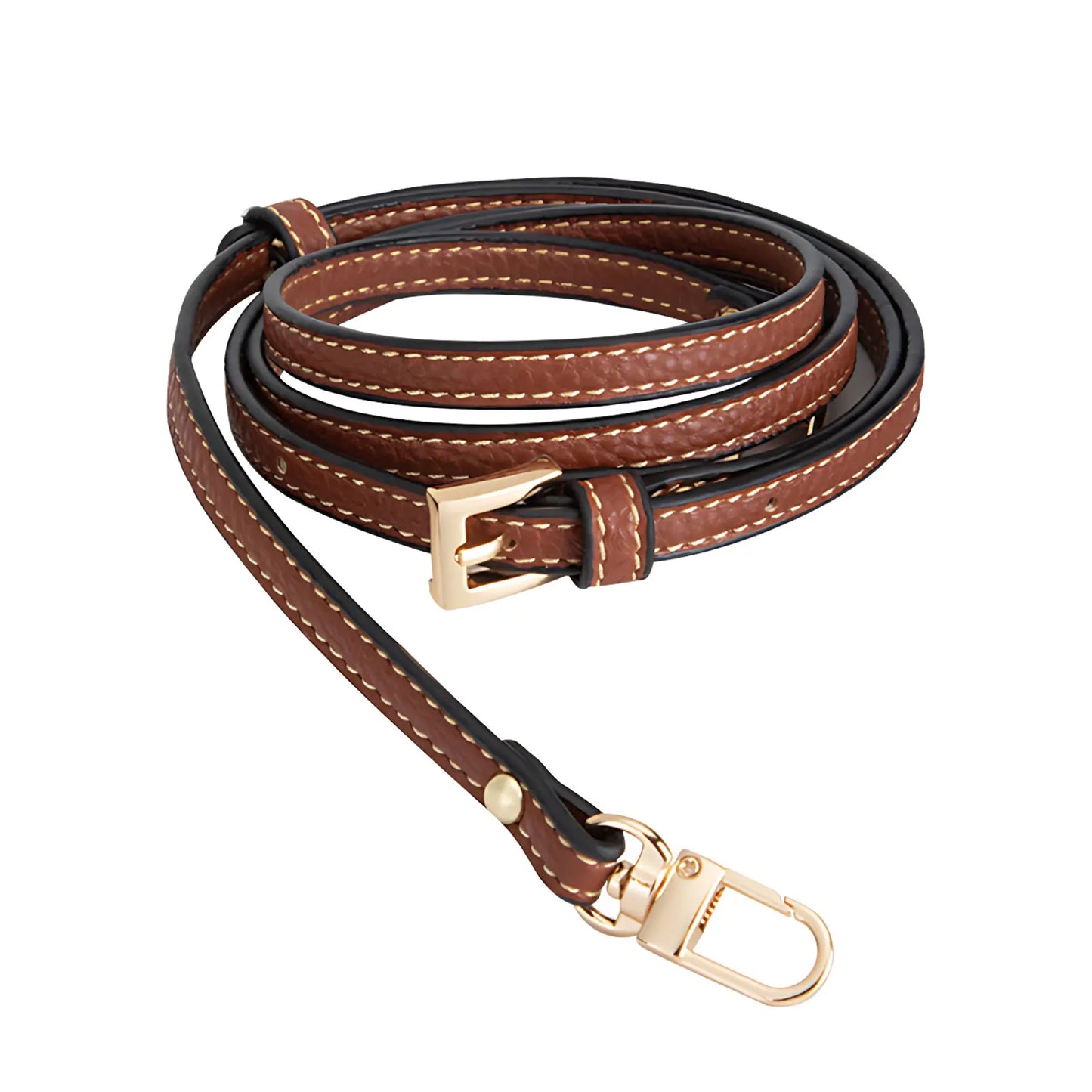 No Hole Punch Leather Replacement Strap Adjustable Crossbody Bag Strap Clip On Shoulder Strap for Purse Handbag Accessory