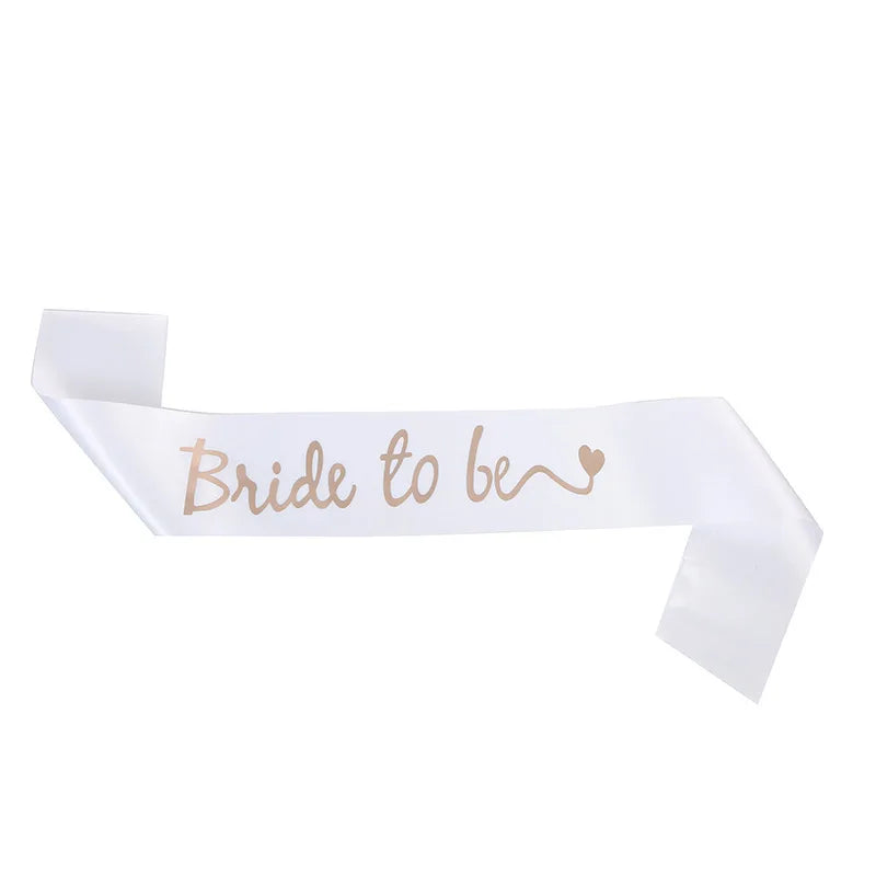Bachelor Party Bride Bridesmaid Shoulder Strap Letter Bronzing BRIDE TO BE Ceremonial Strap TEAM BRIDE Wedding Supplies