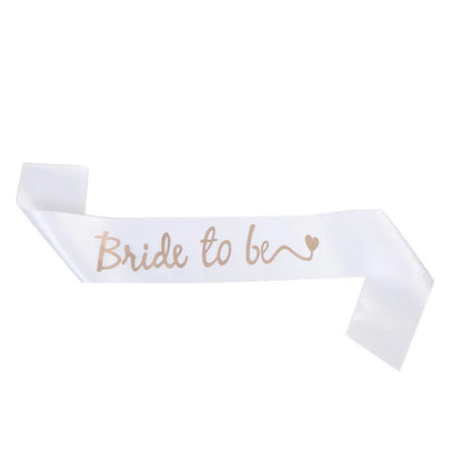 Bachelor Party Bride Bridesmaid Shoulder Strap Letter Bronzing BRIDE TO BE Ceremonial Strap TEAM BRIDE Wedding Supplies