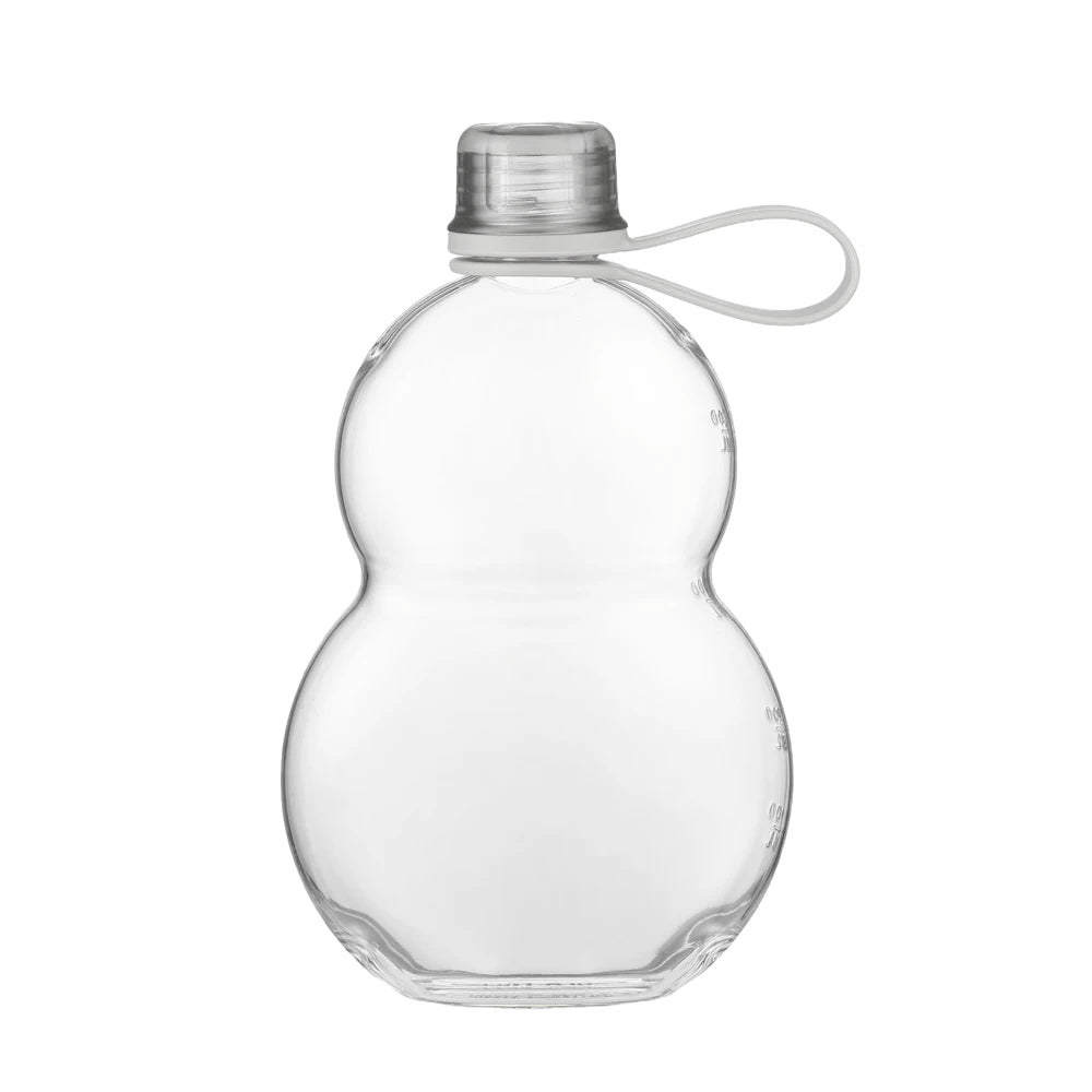 1PC 460ml Retro Gourd Shaped Sports Water Bottle Leak Proof Tritan Plastic Cup for Gym Outdoor Travel Cycling And Daily Use