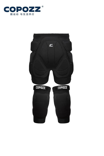 COPOZZ Extreme Sports Ski Skate Snowboard Protection Skiing Protector Knee Pads Skating Protective Hip Padded Shorts Pants S-XL