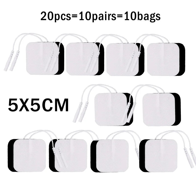 10/20pcs Self Adhesive Replacement Tens Electrode Pads Square 5*9/5*5 Cm Muscle Stimulator Electric Digital Machine Massager