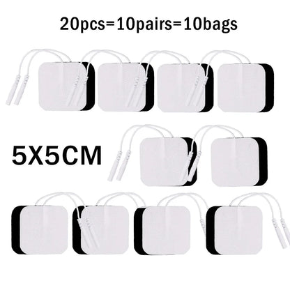 10/20pcs Self Adhesive Replacement Tens Electrode Pads Square 5*9/5*5 Cm Muscle Stimulator Electric Digital Machine Massager