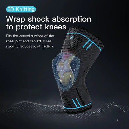 1 Pc Elastic Breathable Compression Knee Support Sleeve for Basketball Running Cycling