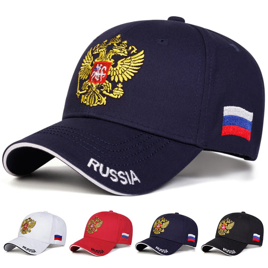 Unisex Double-headed Eagle Embroidery Baseball Caps Spring and Autumn Outdoor Adjustable Casual Hats Sunscreen Hat Sports Cap