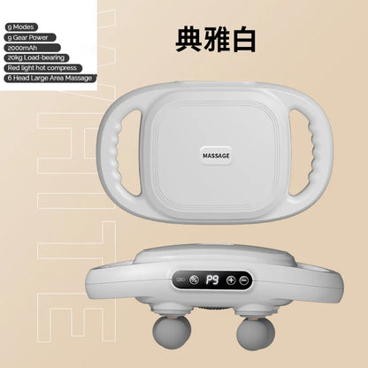 New Six Heads Fascia Gun High-Frequency Vibration Deep Massage Device For Shoulder Waist Back Leg Body Muscle Relaxation Gift