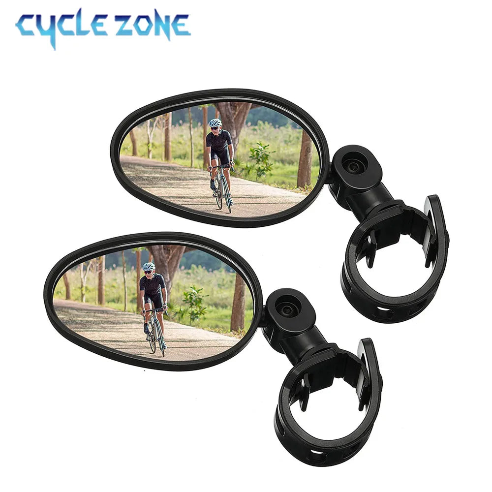 1/2PCS Bicycle Rearview Mirror 360 Degree Adjustable Rotatable Universal Cycling Handlebar Rear View Mirrors for MTB Road Bike