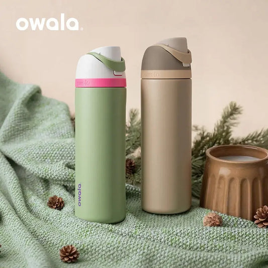 FreeSip 24oz Insulated Stainless Steel Water Bottle with Straw , BPA-Free Sports Water Bottle, Great for Travel, 710ml
