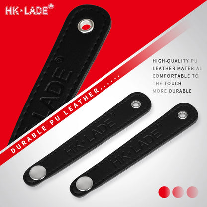 HK.LADE 2Pcs Accordion Bellows Strap Black PU Leather Super Wide Thick for BASS Accordion Shoulder Strap Accordion Accessories