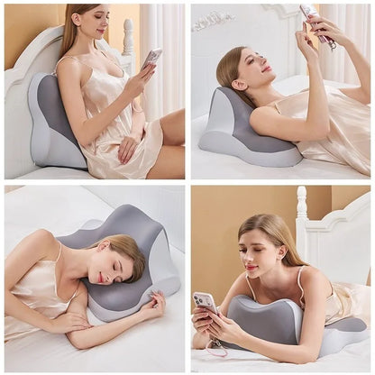 Multi Functional Wedge-shaped pillow , Sleeping Pillow Mobile Phone Pillow,Cervical Protection Pillow, Headboard Cushion massage