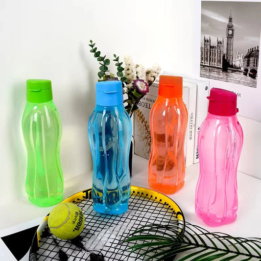 PP Sports Water Bottle Large Capacity Leak Proof Flip Top Drink Bottle with Handle Strap Outdoor Gym Water Drinking Bottle