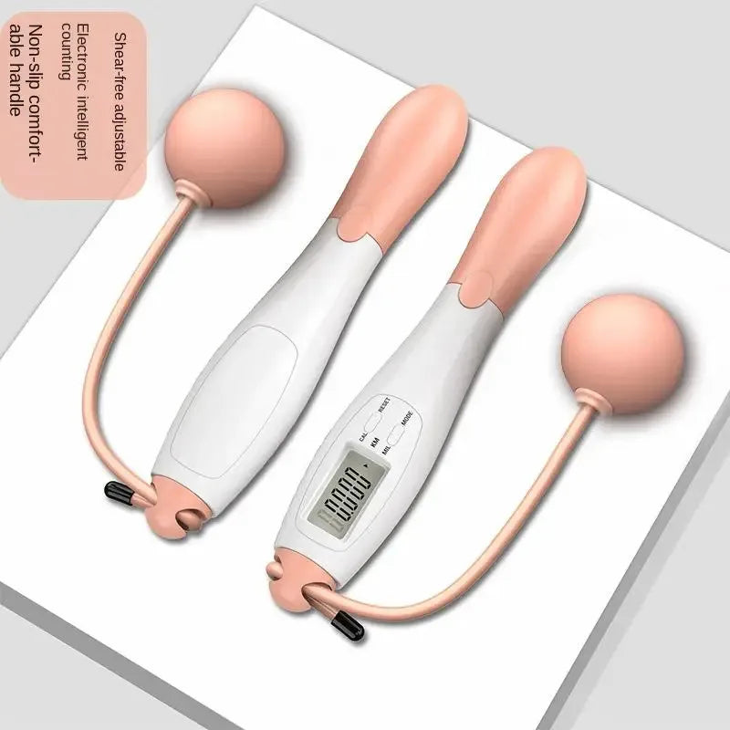 LCD Digital Jump Rope with Smart Counter, Adjustable Cordless/Corded Skipping Rope for Home Gym, Cardio, Boxing & Crossfit Train