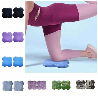 2pcs Waterproof Thickened Yoga Knee Mat Soft TPE Shock Absorption Support Mat Durable Portable Elbow Cushion Yoga Accessories
