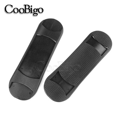 2pcs/Pack Shoulder Strap Pad Rubber Cushion Pads for Laptop Bag Backpack Straps Plastic Black Round Rim Nonslip