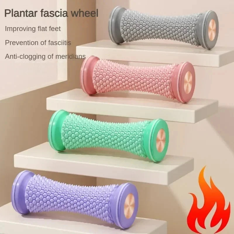 Foot Massage Roller Yoga Massage Ball Plantar Fascia Roller Muscle Relaxation Care Plastic Manual Foot Massager