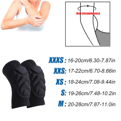 1Pair Thick Sponge Knee Pads Elbow Sleeves Guard Collision Avoidance Sport Protective Kneepads Skate Knee Support for Kids Youth