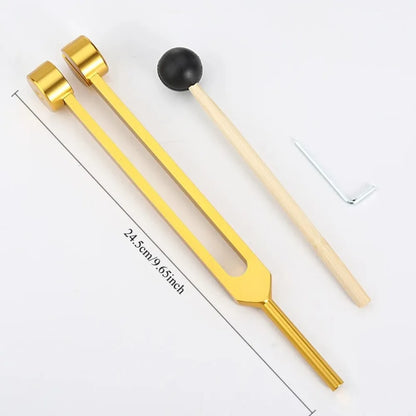 128 /512Hz Chakra Healing MassageTuning Fork Set,Aluminum Alloy Tuning Forks Used for Sound Therapy Yoga Meditation Accessory