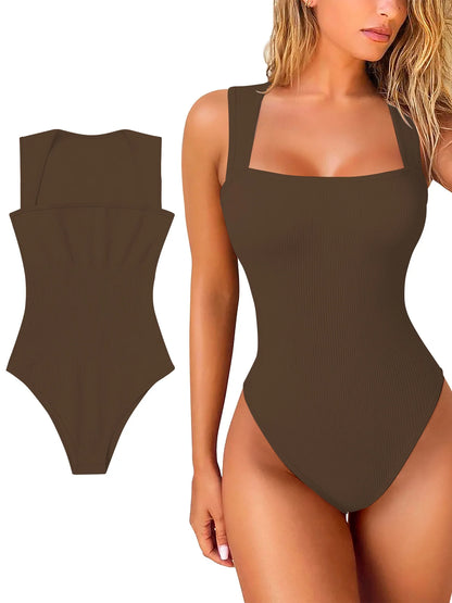 Women's Fashion Shapers Jumpsuit Seamless Sexy Briefs Tights Wide Shoulder Strap Comfortable Easy to Wear with Bra Shaping Under